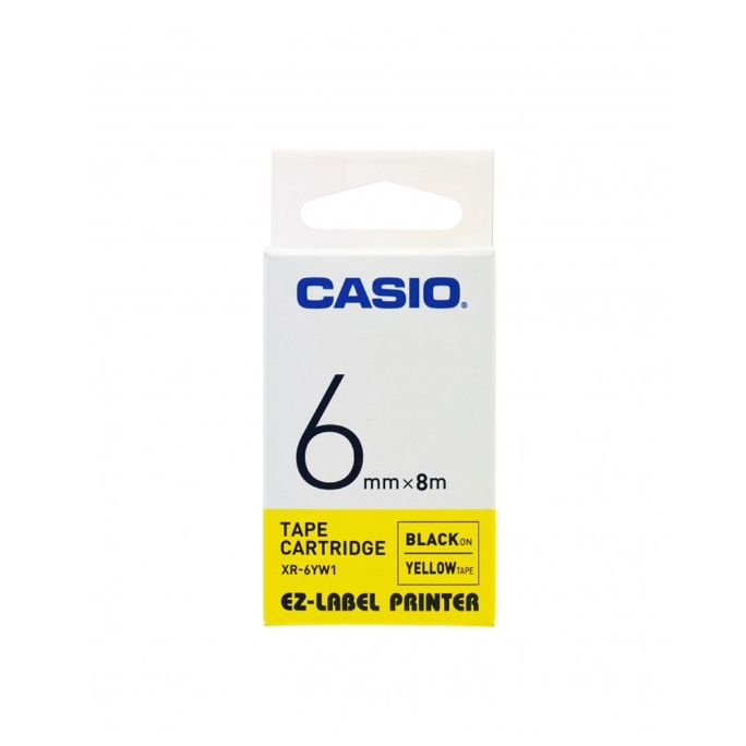 

Casio XR-6YW1-Label Tape - Printer - Kuning - 6 mm