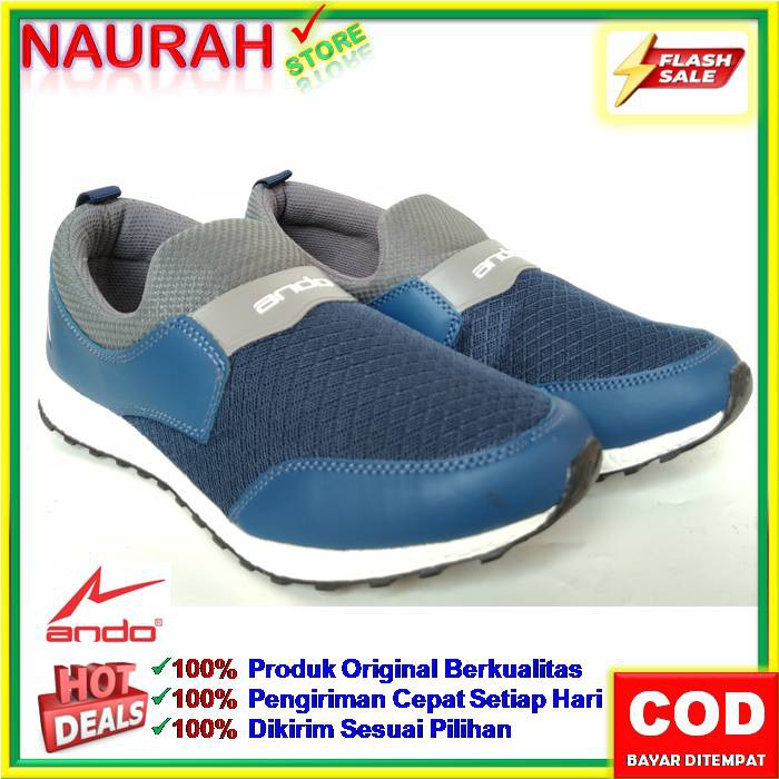 SLIP ON PRIA ANDO CARLO ORIGINAL LIMITED EDITION SLIP TRENDY CASUAL SPORTY ANTI SLIP