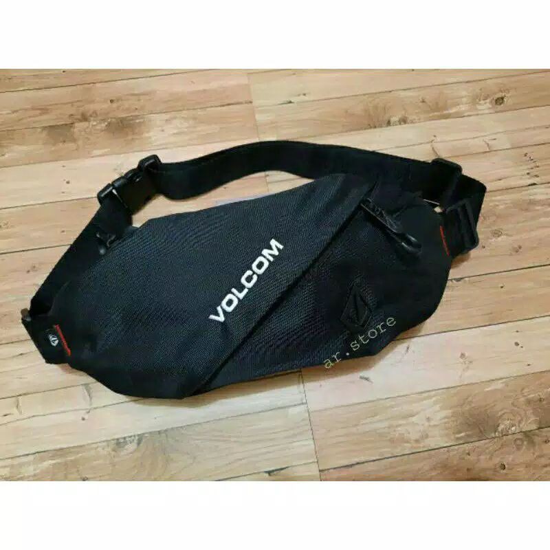 waist bag Volcom tas Volcom tas selempang Volcom Premium Logo Besi