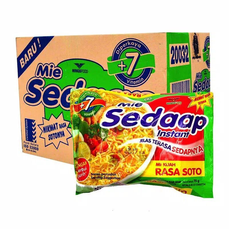 

Mie Instan Mie Sedap 75Gr rasa Soto