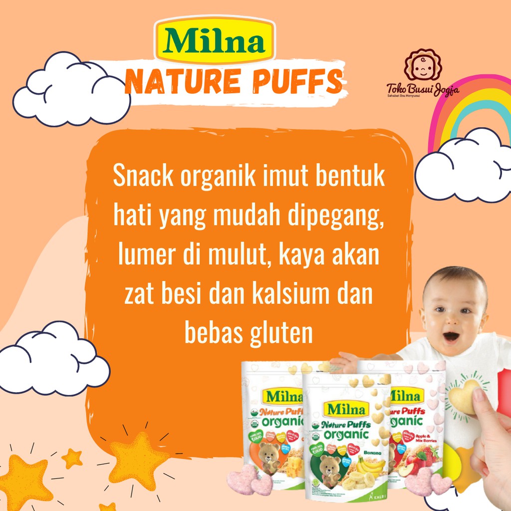 Milna Rice Crackers Camilan Snack Mpasi Bayi 8 Bulan Cracker Kraker