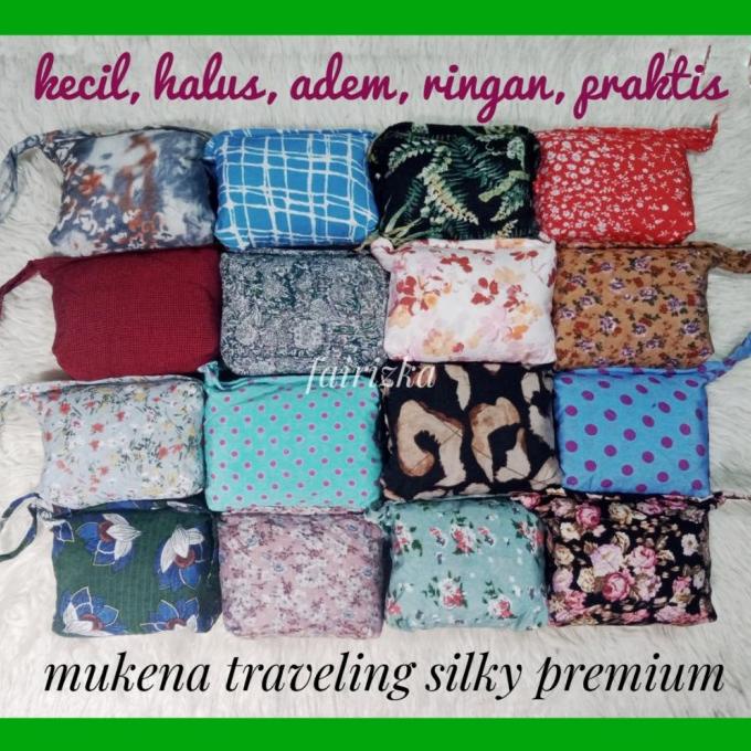 Kecil Imut Ringan Praktis Mukena Traveling katun silk