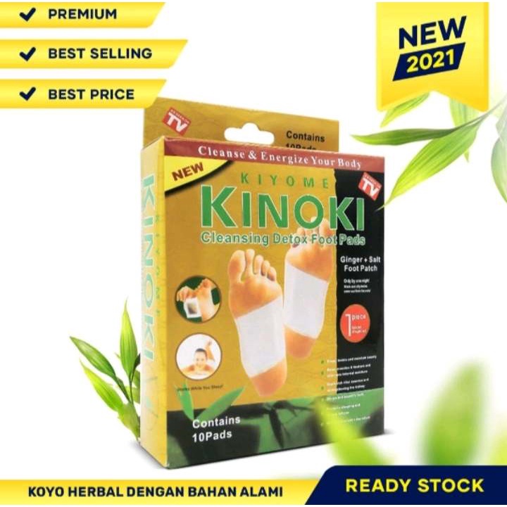 (RS)KINOKI GOLD PAD  1 BOX 10PCS DETOKS DETOX KAKI PENGHILANG RACUN AMPUH PADS 10 PCS