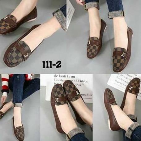 8wgi Plat Shoes Wanita Import Sneakers Sepatu Hak Ori Karet Hitam Jelly Murah Branded LV37 ➵