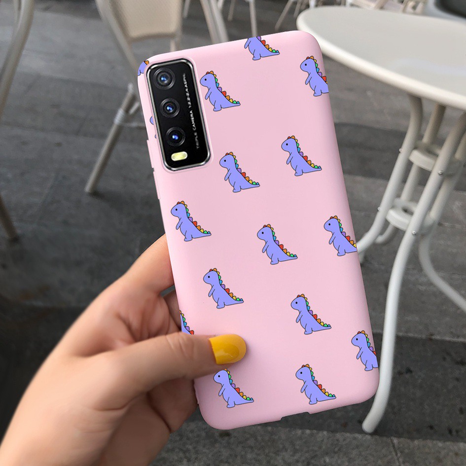 Soft Case Vivo Y20 Y20i Y30 Y50 Y30i Y11s Y12s Y20s 2021 2020 Casing Fashion Leopard Matte Cover Vivo 1938 1935 V2029 Case-TGdanF1603