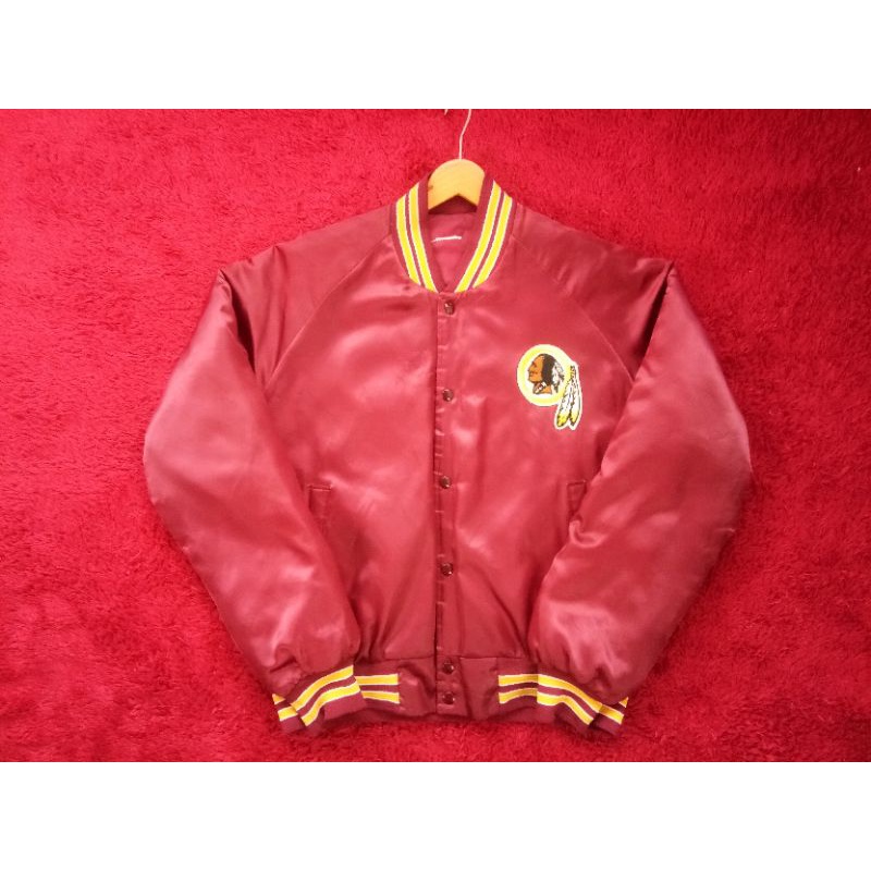 jaket vintage varsity chalk line vintage nfl red skins not starter