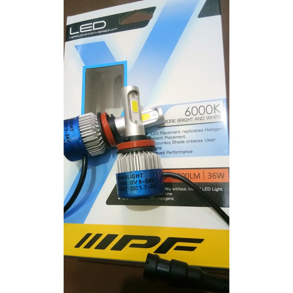 LED IPF H11 6000K LAMPU MOBIL BOHLAM ORIGINAL