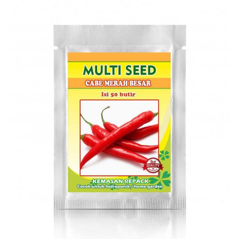 

Isi 50 Biji Benih Bibit Cabe Merah Besar (Kemasan Repacking