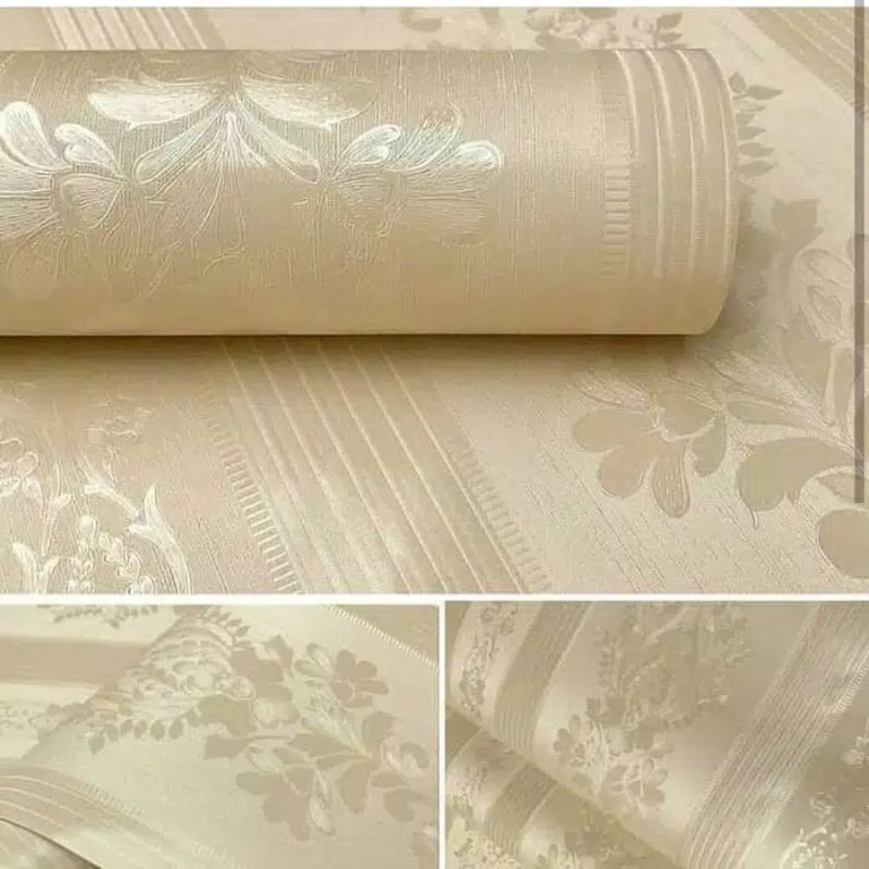 Wallpaper dinding motif embos  Walpaper embos gold WALPAPER DINDING WALLPAPER EMBOSS