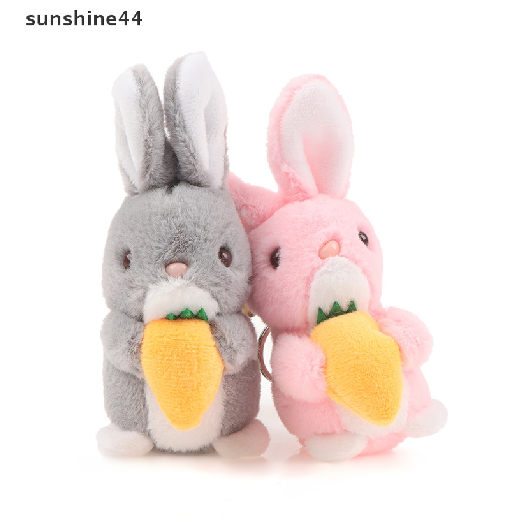 Sunshine Gantungan Kunci Boneka Kelinci / Wortel Bahan Plush 2023