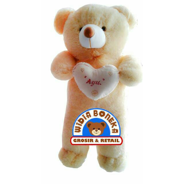 { Ukir Nama / Foto } Boneka Teddy Bear Beruang Panda Jumbo 80 cm