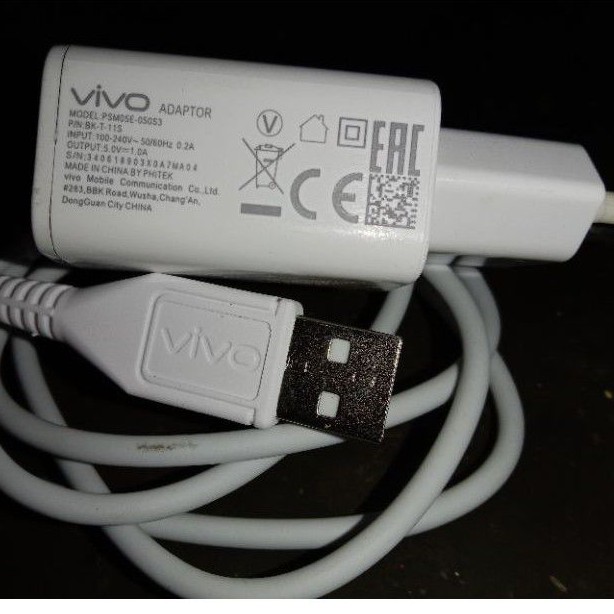 Charger Vivo Y53 Y55s Y21 Y1s Y93 Y93c Y12s Y12 Original Bawaan Hp