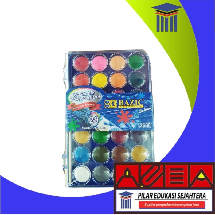 

WATERCOLOUR PAINT / CAT AIR BAZIC 28 WARNA 2636 MURAH