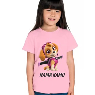  Kaos Anak Paw Patrol  Free Cetak Nama atau Tulisan Shopee 