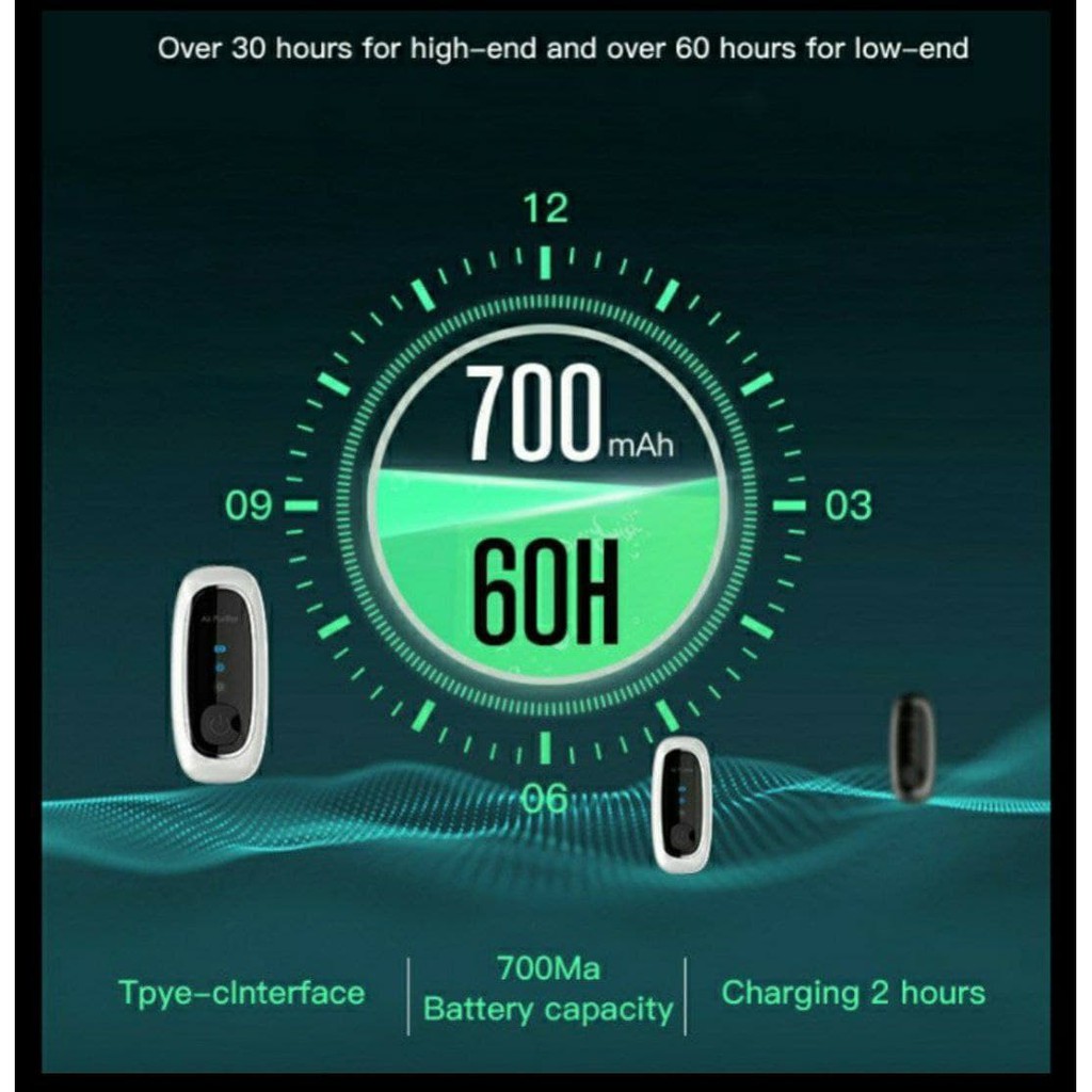 Portable necklace Air purifier Kalung purifier