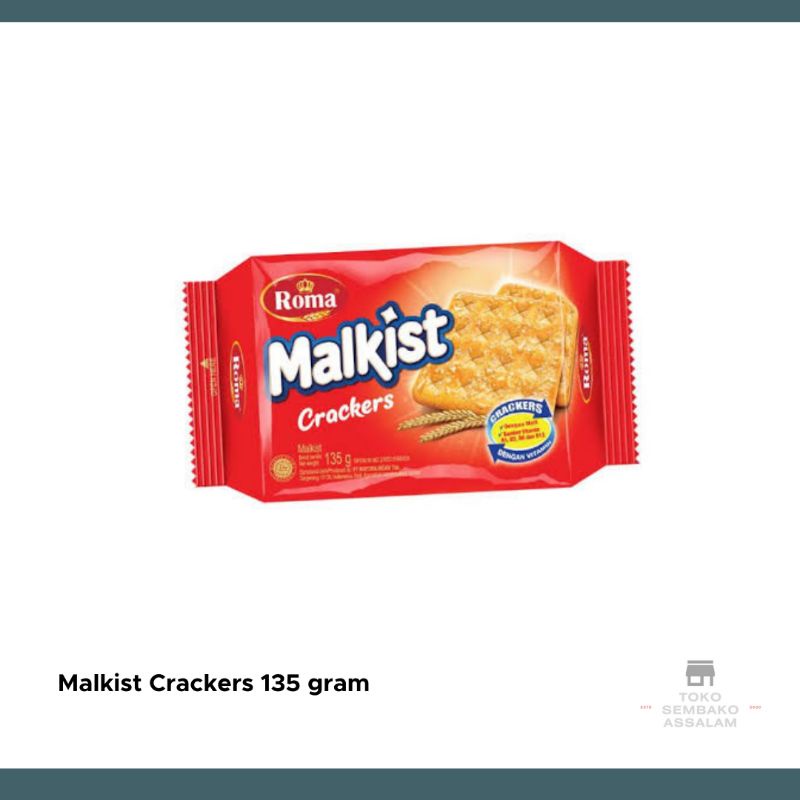 

malkist crackers 135 gram / roma malkist kotak crackers merah