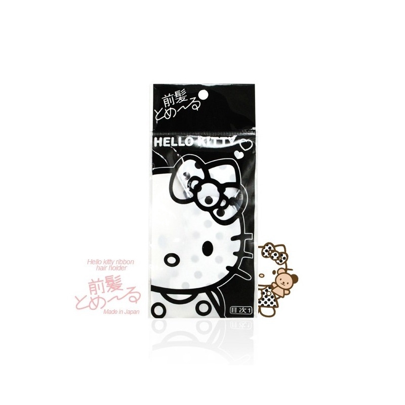 HelloKitty Polkadot Velcro Jepit Rambut 1 Pcs (Random)
