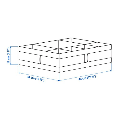 SKBB kotak dengan kompartemen 44x34x11 cm