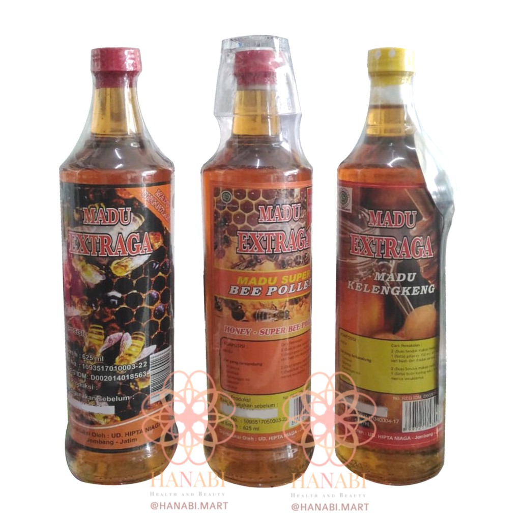 MADU EXTRAGA MURNI, KELENGKENG & BEE POLLEN 625ML