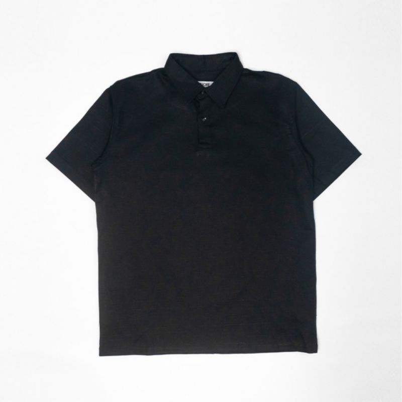 Signore - Polo Shirt Black x Trucker Maroon