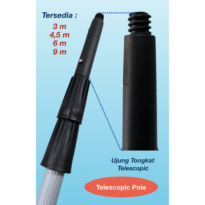 Tongkat Teleskopik / Telescopic Pole 3 m ( 2 x 1,5 m)