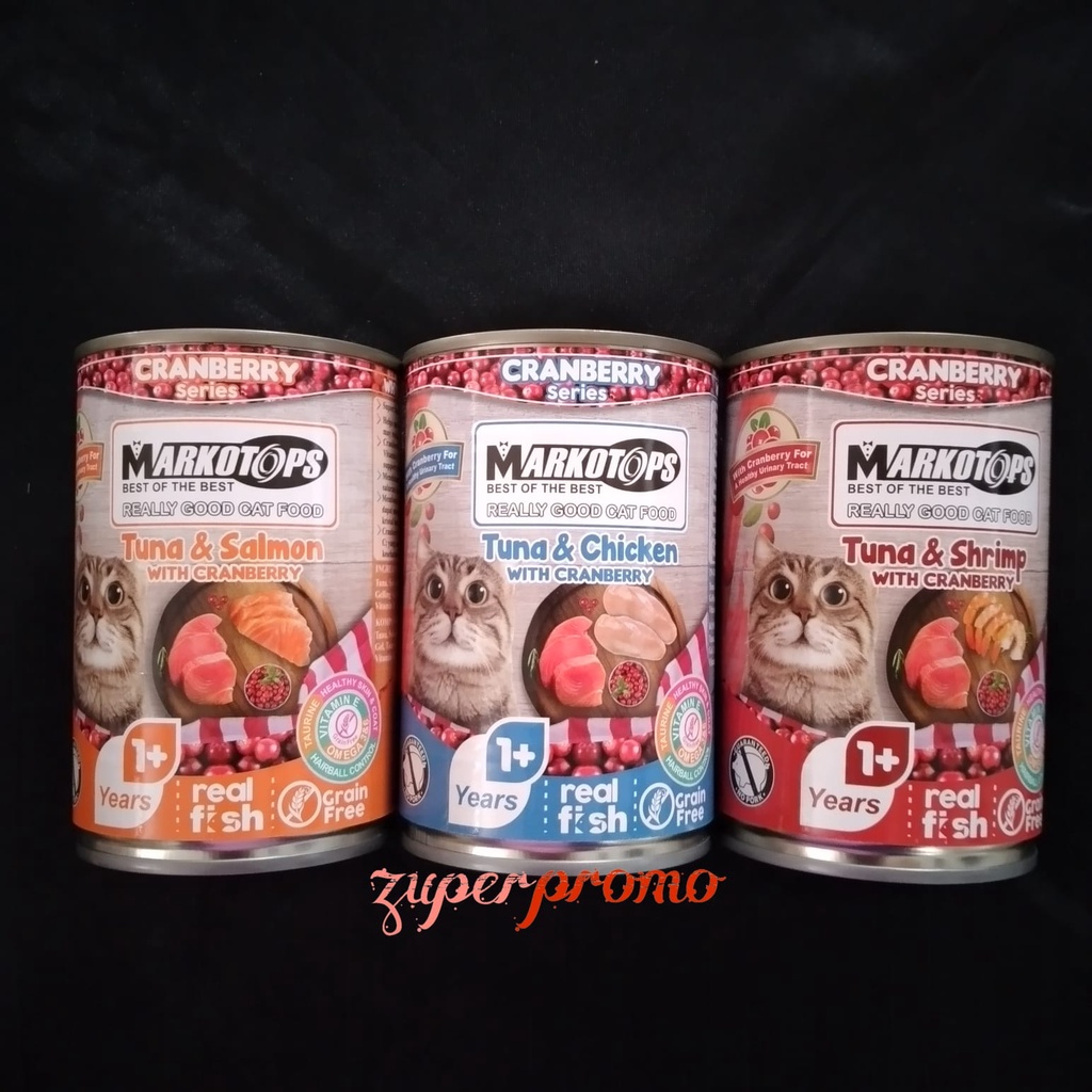 Markotops Can Adult Cranberry 400gr / Makanan Basah Kucing Dewasa