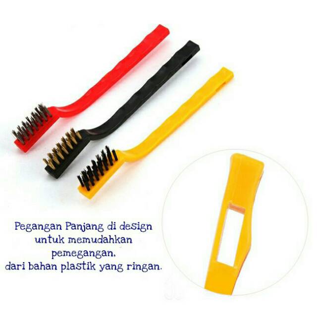 ST-305 Sikat Kawat Tembaga Nylon Pembersih Kompor Serbaguna Wire Brush Isi 3 Pcs