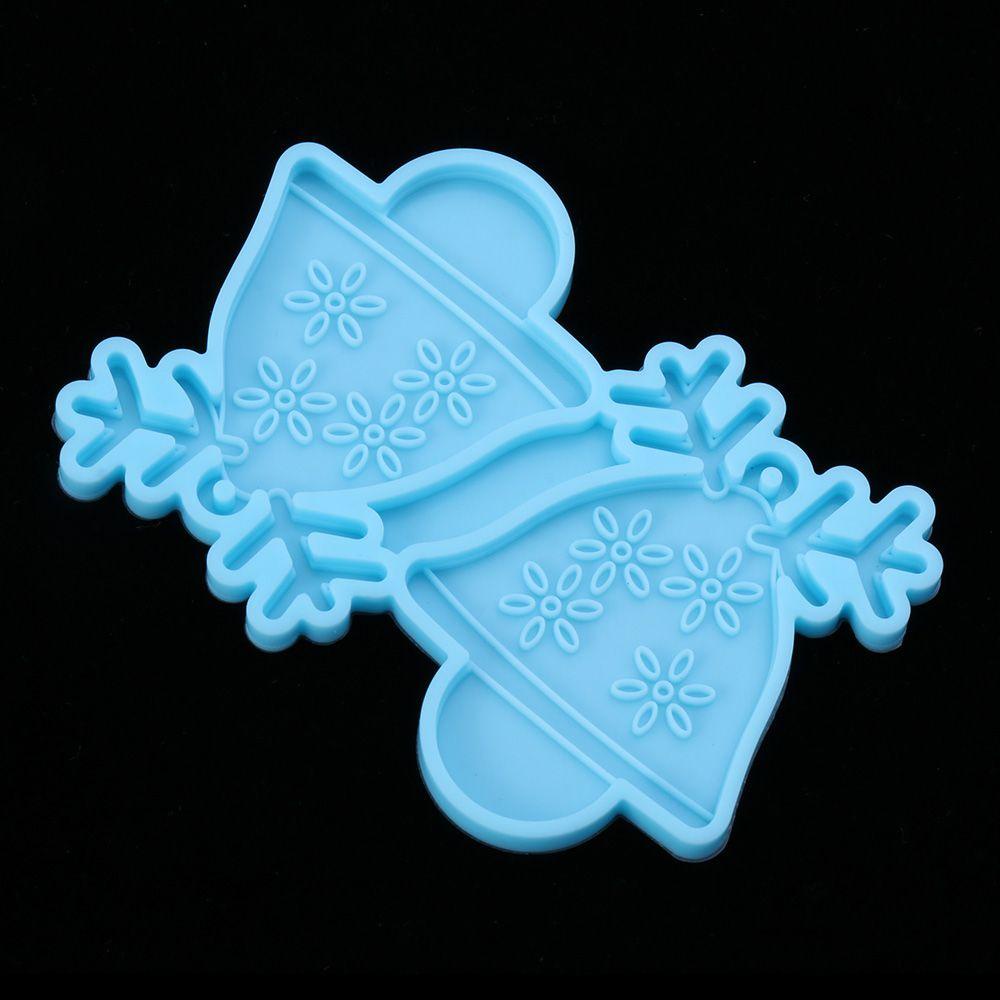 Preva Anting Cetakan Resin DIY Menjuntai UV Epoxy Elk Santa Claus Snowflake Resin Silicone Mold