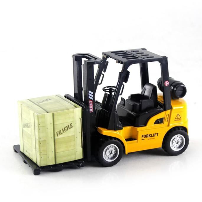 Diecast Miniatur Mainan Mobil Alat Berat Metal Forklift