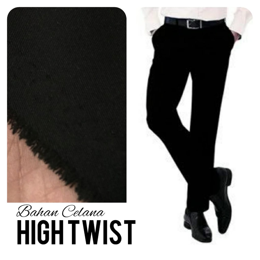 Kain Bahan  Celana  HIGH TWIST Eceran Meteran Shopee Indonesia