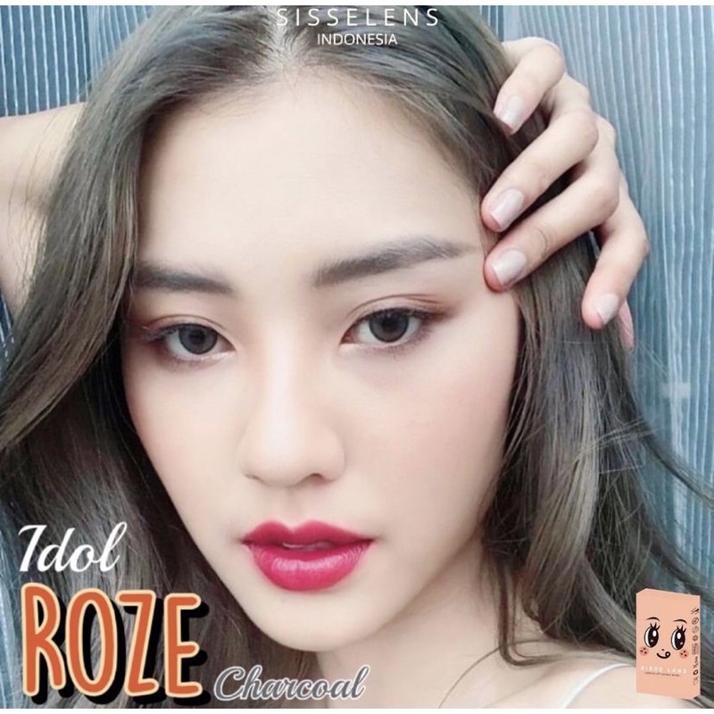 Softlens Idol Roze SISSE LENS Normal dan Minus free lencase