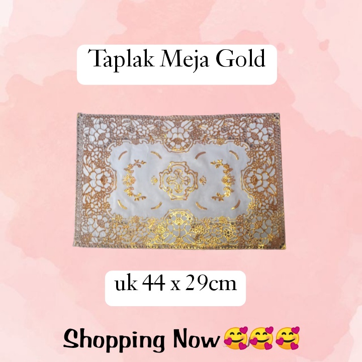 Taplak Meja Gold / silver  cloth table souvenirs hampers dekorasi