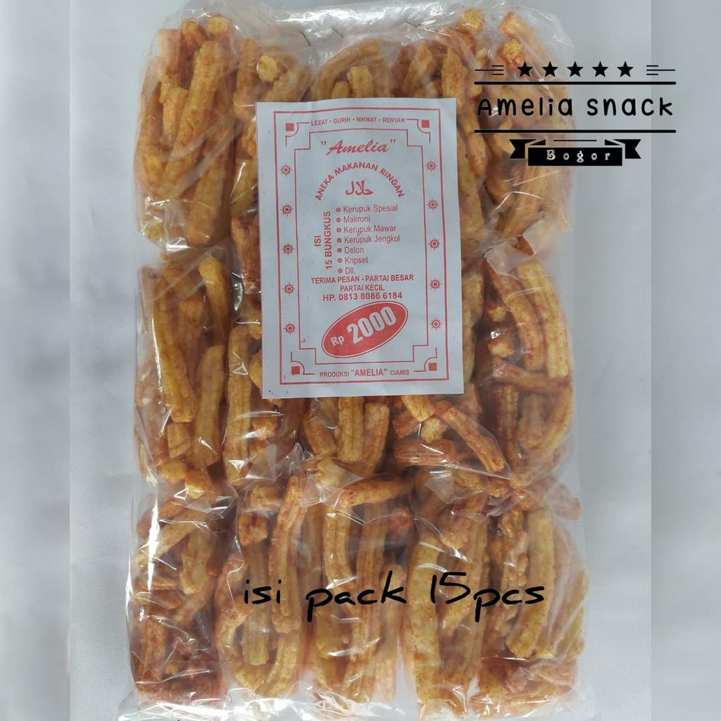 

Kerupuk Belimbing Pedas Kemasan 2Ribu isi 15pcs Amelia Snack