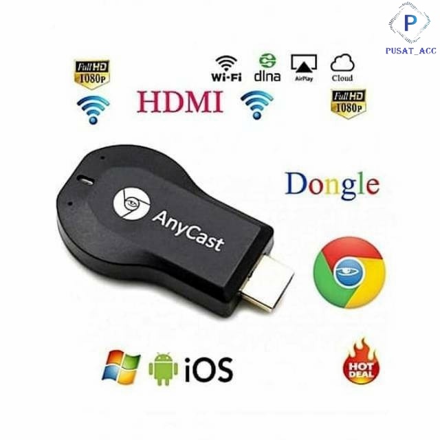 Dongle Anycast Miracast Full HDMi Wireless TV