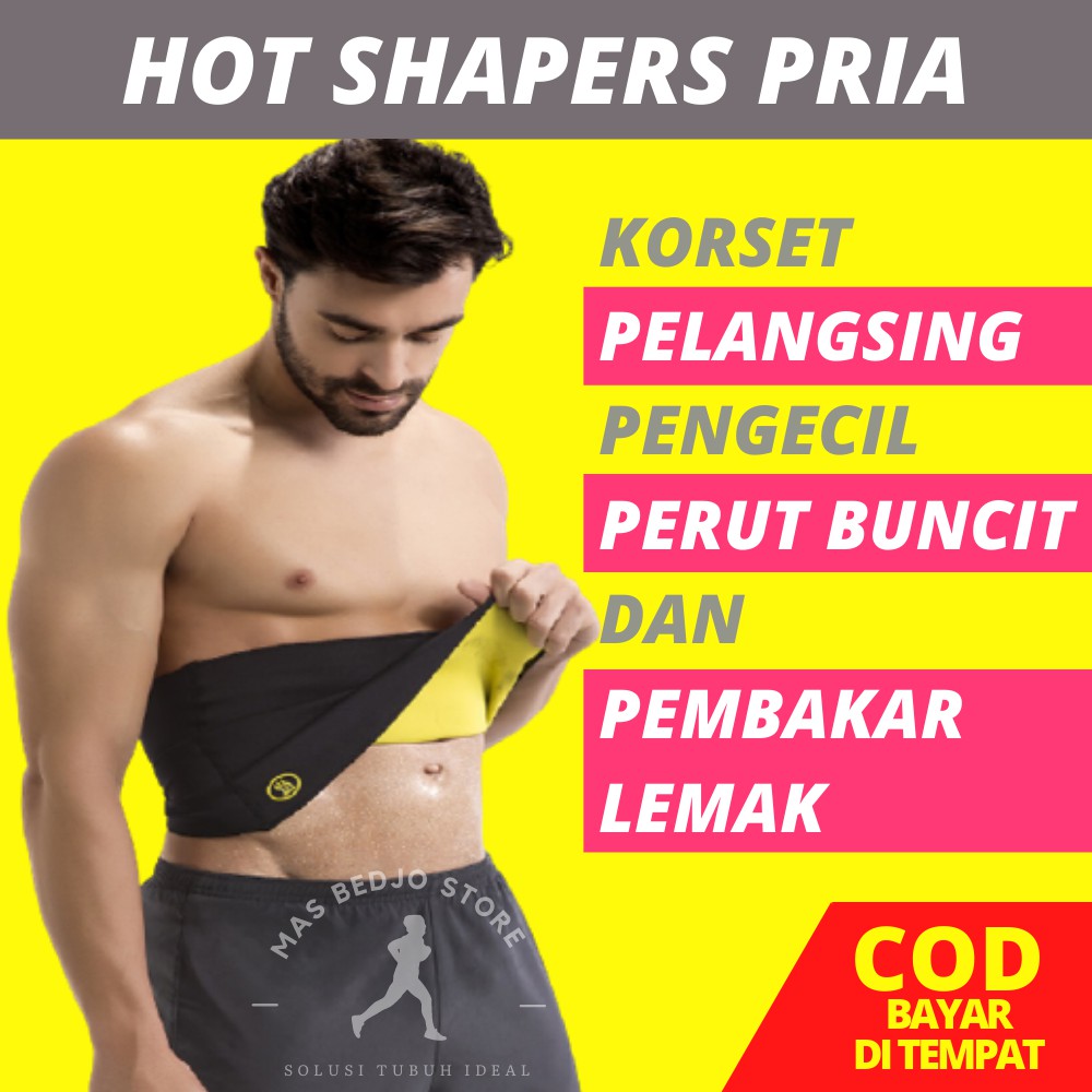 KORSET PENGECIL PERUT BUNCIT KORSET PELANGSING PRIA WANITA NEOTEX HOT SHAPER HG01D PART04