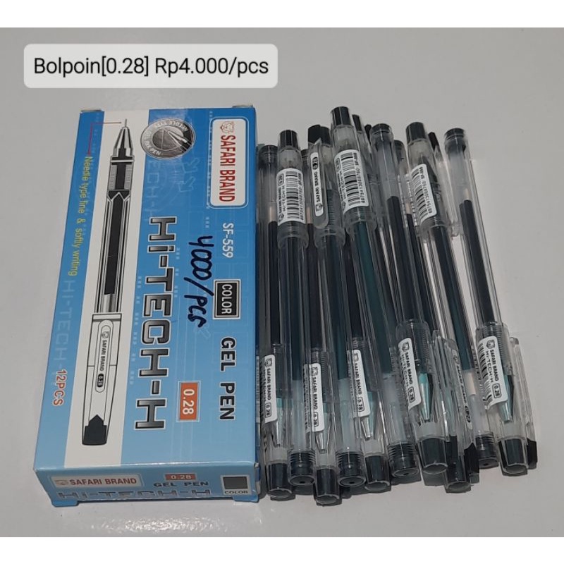 

Bolpoin Hi-Tech 0.28 Hitam