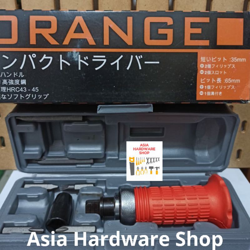 Obeng Ketok Putar Vesel ORANGE Obeng Ketok Set Isi 7 pcs