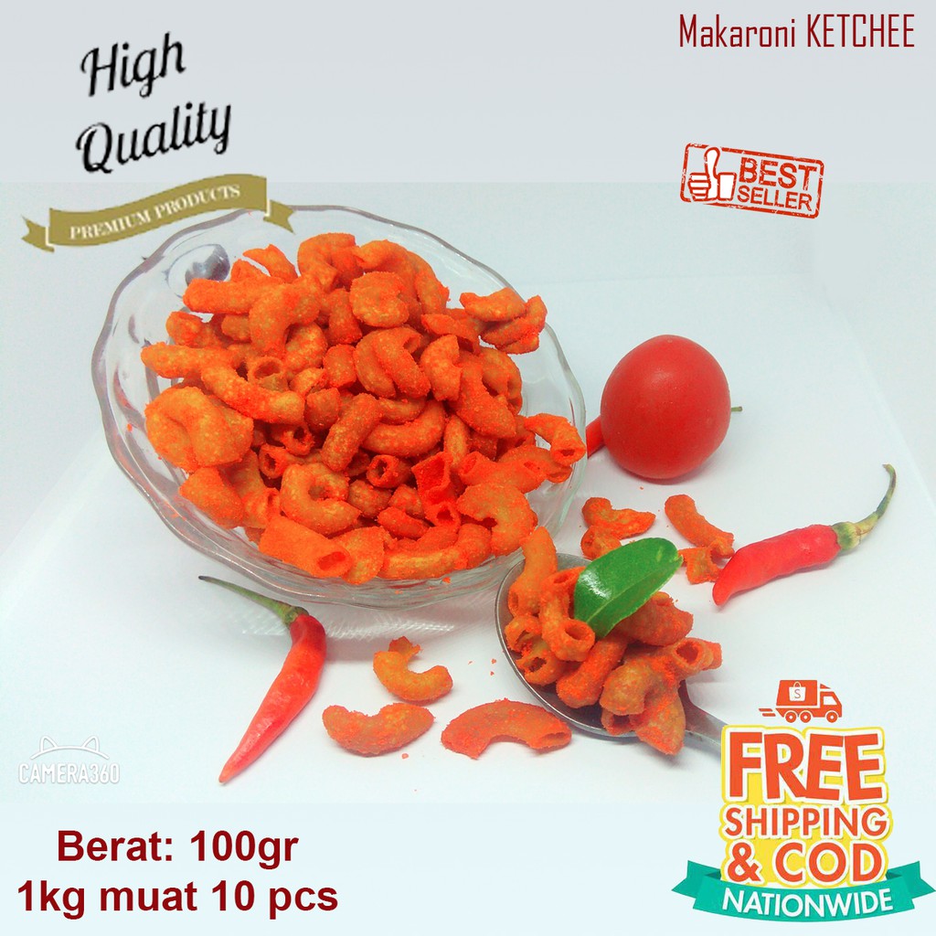 

MAKARONI PREMIUM KETCHEE ENAK 100gr [GRATIS ONGKIR] BAYAR DITRMPAT