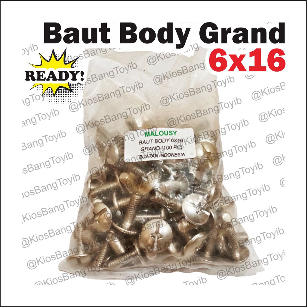 Baut Body Chrome 6x16 Grand Legenda Karisma Supra ★𝐌𝐚𝐥𝐨𝐮𝐬𝐲★