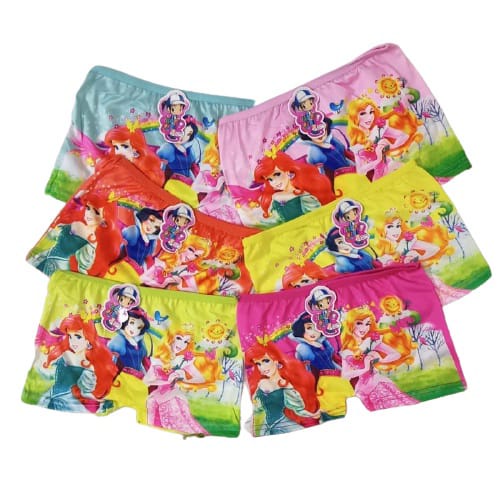 Boxer Anak Cewek Bergambar 6 pcs