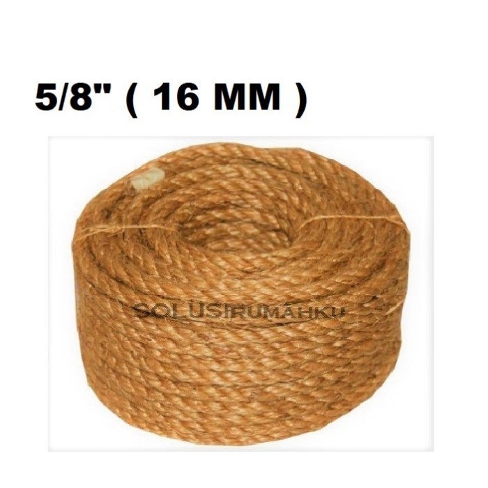

READY STOCK ! INSTAN ! 100 MTR Tambang Dadung 5/8 inch ( Tambang Manila 16 mm ) / Tambang Gurita / Tali Tambang Kapal