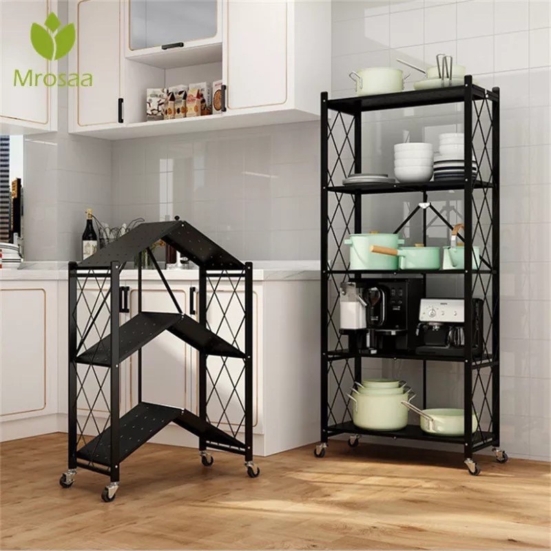 Rak Dapur Lipat 3 Tingkat 4 Tingkat Dan 5 Tingkat Multifungsi / Kitchen Rack Multi Layer / Rak Susun