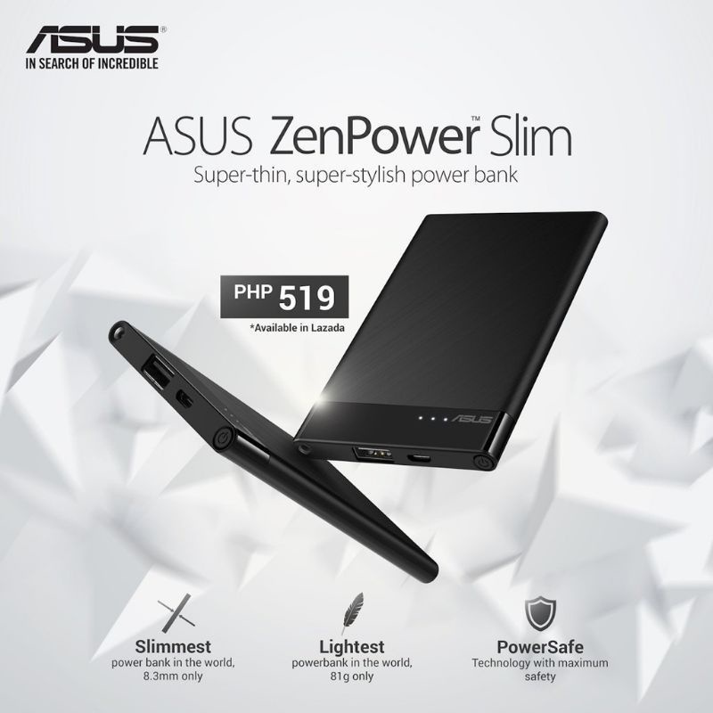 Powerbank Asus Original ZenPower Slim 3000mAh