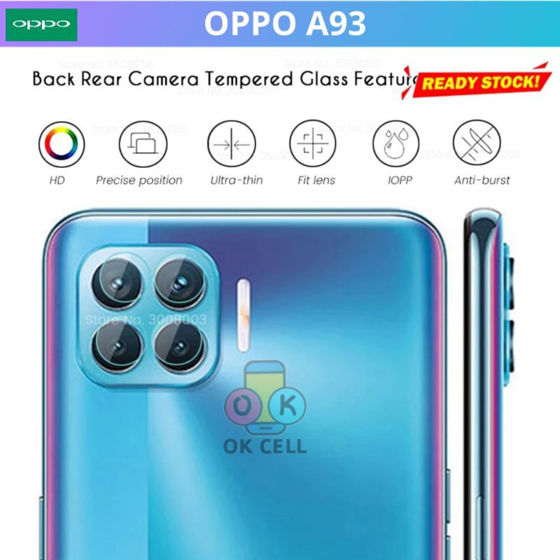 Tempered Glass Camera Lens Oppo a93 - Tg Anti Gores Kaca Kamera Belakang Oppo A93 Screen Protector