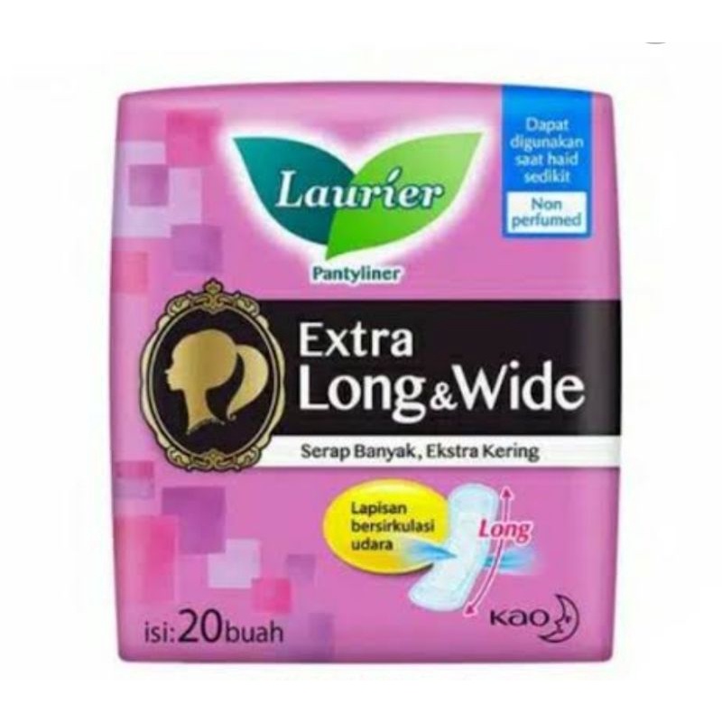 Laurier Pantyliner Extra Long Wide
