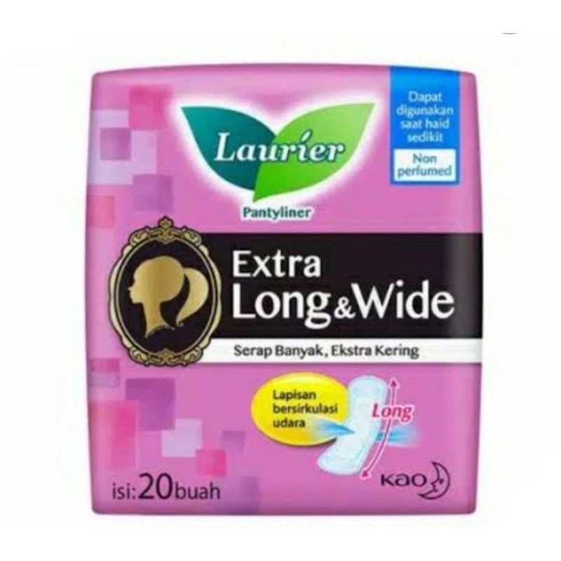 Laurier Pantyliner Extra Long Wide