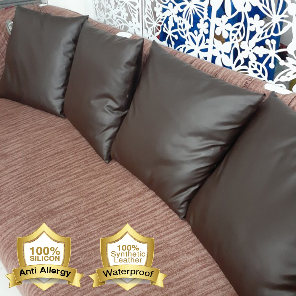 SARUNG Bantal Sofa Mobil Kulit waterproof kotak sarung kasur tidur pillow - Elegance