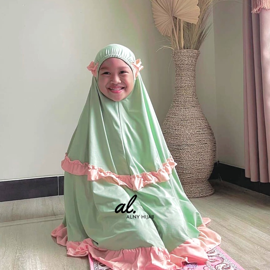 Alny Hijab - Mukena Anak Rempel Terbaru Bahan Jersey