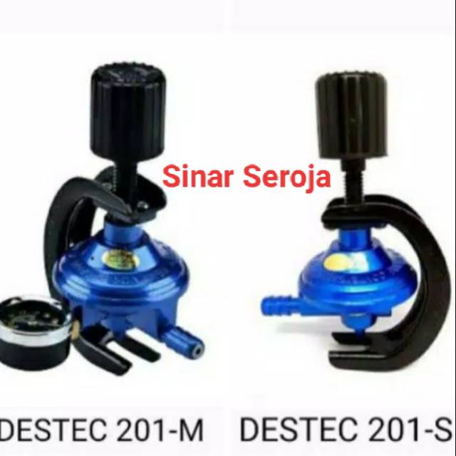 Kepala Gas / Regulator Gas Destec Tekanan Rendah Meter 201M/ Auto 201S