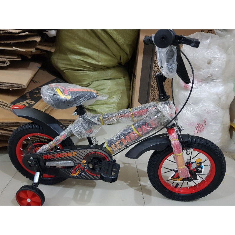 Sepeda Anak Sepeda BMX 12 inch RICHBIKE ( Jari-Jari Motor ) ( Warna Merah / Red )